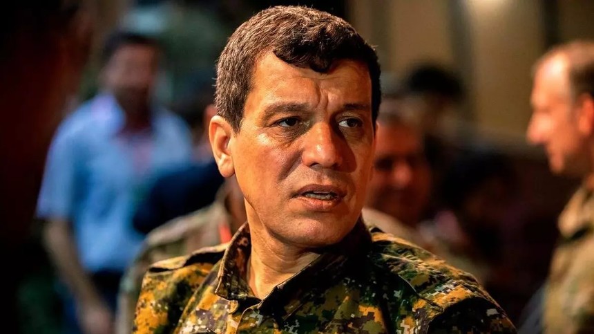 PKK/YPG'li teröristbaşı Mazlum Kobani'den hadsiz sözler! Böldü, parçaladı...